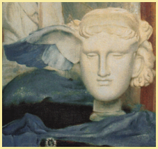 Symbol für die Hypnosetherapie: Büste des Gottes Hypnos gemalt von Fernand Khnopff 1894